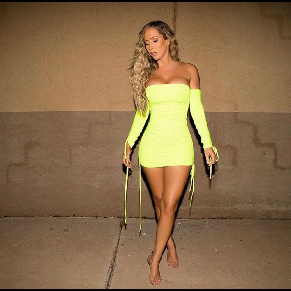 NEON mini dress